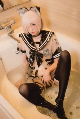 Cosplay Saionji Nanka Transparent miniskirt