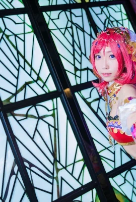 “love live!” 》Nishikino Maki Dancer Awakens Sonoda Umi Awakens Cheongsam and Plays with Birdie in Cotton Kimono (27 photos)