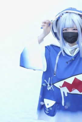 (Sweet bite Hamu-chan (Ham))Scratch cute_Chibi shark’s water play