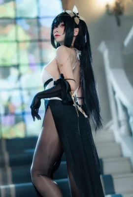 (Big big rolls and small rolls) Azure Route Zhenhai dress