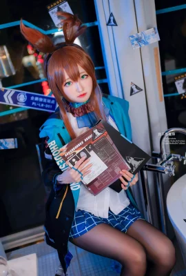 COS girl Arty Yati – Black Silk Bunny Girl (22 Photos)