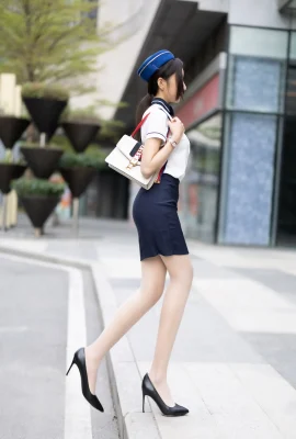 Flight attendant Wang Xinyao (132 Photos)